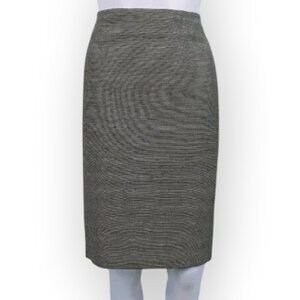 Talbots Blue White Striped Cotton Pencil Skirt 2 NWT